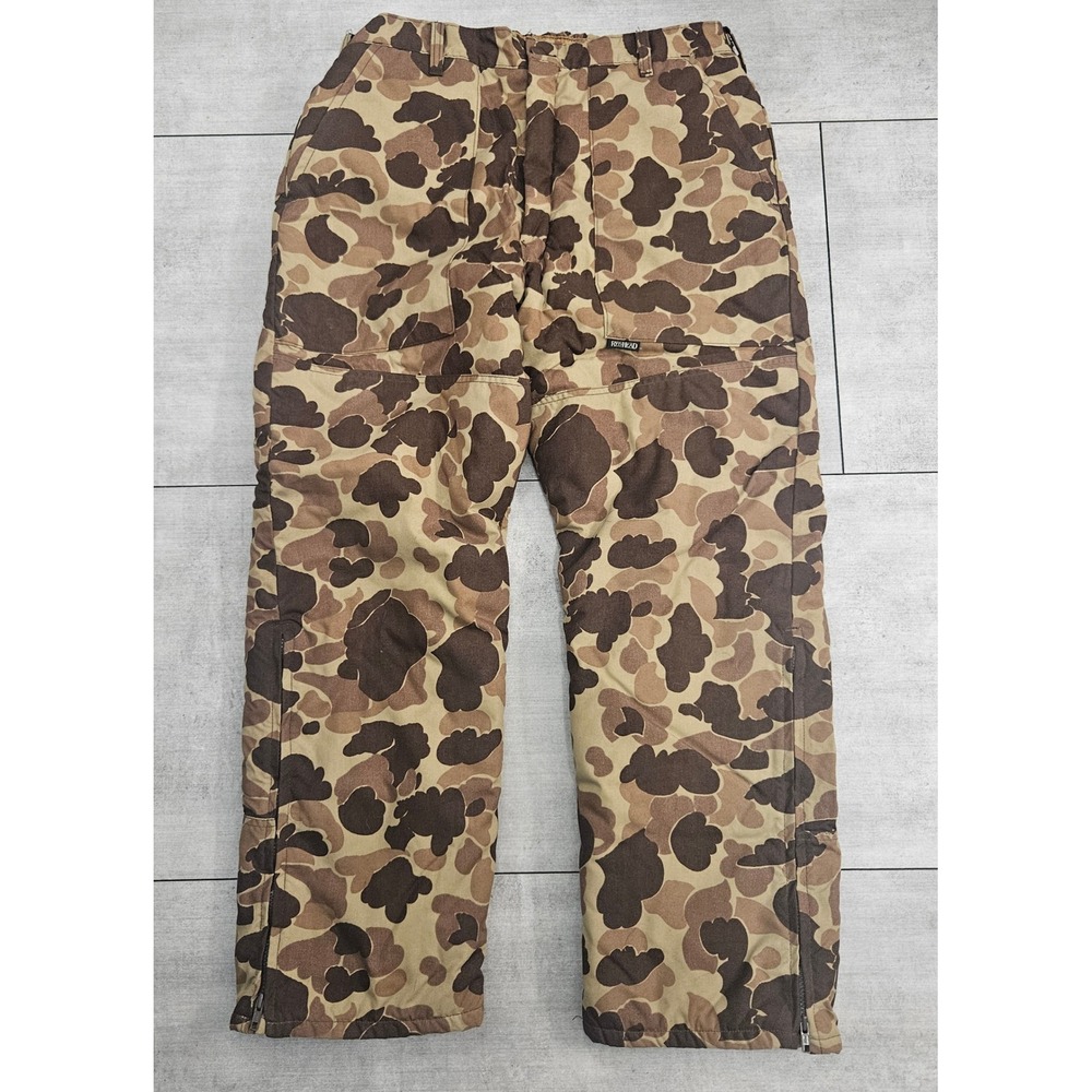 RedHead Mens Duck Camo Insulated Hunting Pants Thermolite Made in USA Large